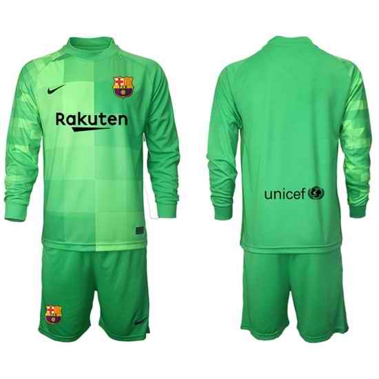 Men Barcelona Long Sleeve Soccer Jerseys 526